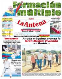 Portada de Diario La Antena (Venezuela)