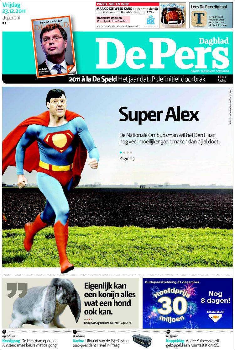 Portada de Dagblad De Pers (Netherlands)