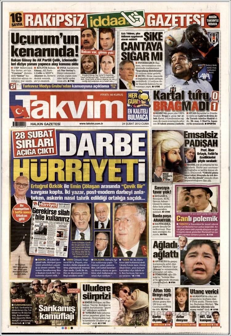 Portada de Takvim (Turkey)