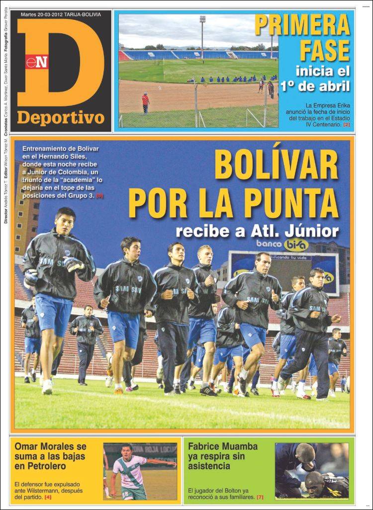 Portada de Deportivo (Bolivia)