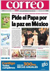 Portada de Correo - El diario del Estado de Guanajuato (Mexico)