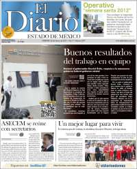 Portada de El Diario - Estado de México (México)