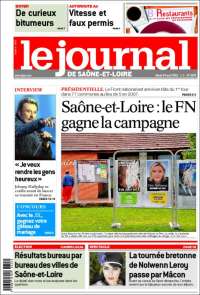 Portada de Journal de Saône-et-Loire (Francia)