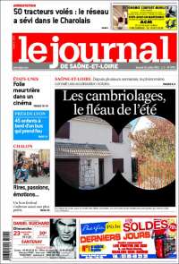 Portada de Journal de Saône-et-Loire (Francia)
