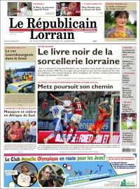Portada de Le Republicain Lorrain (France)