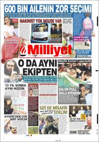 Portada de Milliyet (Turkey)
