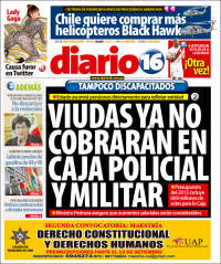 Portada de Diario16 (Peru)