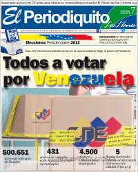 Portada de Periodiquito de Guárico (Venezuela)
