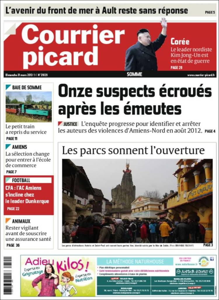 Portada de Courrier Picard (France)
