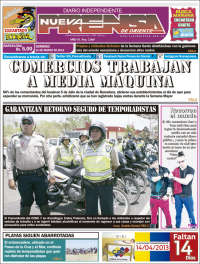 Portada de Nueva Prensa de Oriente (Venezuela)