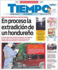 Portada de Tiempo (Honduras)