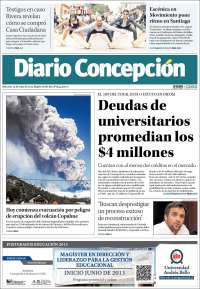 Portada de Diario de Concepción (Chile)