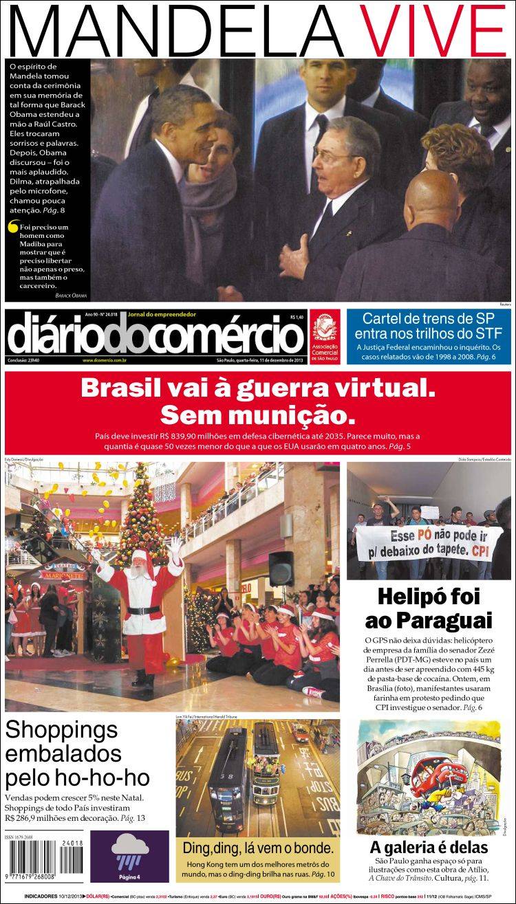 Portada de Diário do Comércio (Brasil)