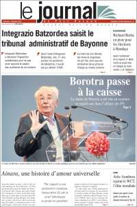 Portada de Le Journal du Pays Basque (Francia)