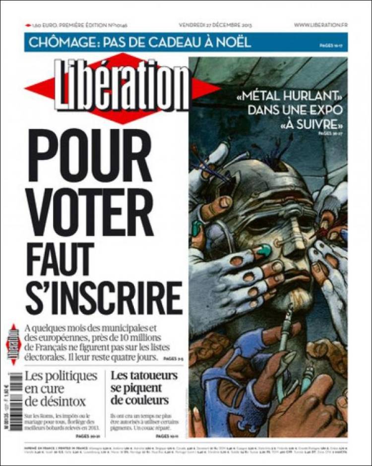 Portada de Libération (France)