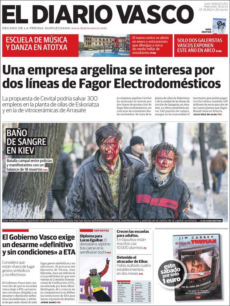Portada de Diario Vasco (Spain)