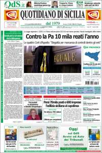 Portada de Quotidiano di Sicilia (Italy)