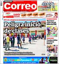 Portada de Diario Correo - Ayacucho (Perú)