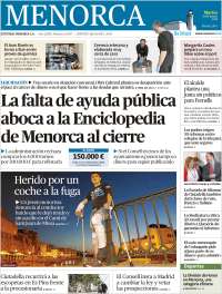 Portada de Menorca - Diario Insular (Spain)