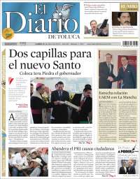 Portada de El Diario de Toluca (Mexico)