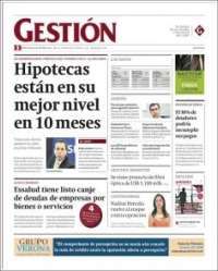 Portada de Diario Gestión (Perú)