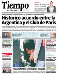 Portada de Tiempo Argentino (Argentina)