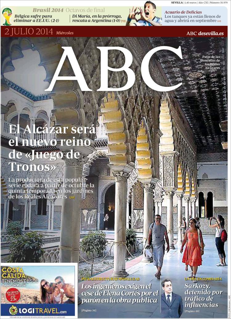 Portada de ABC - Sevilla (Spain)
