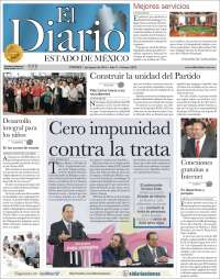 Portada de El Diario - Estado de México (Mexico)