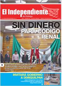Portada de El Independiente de Hidalgo (Mexico)