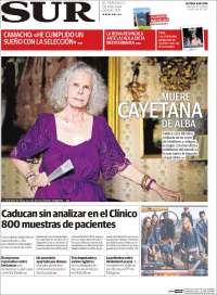 Portada de Diario el Sur (España)