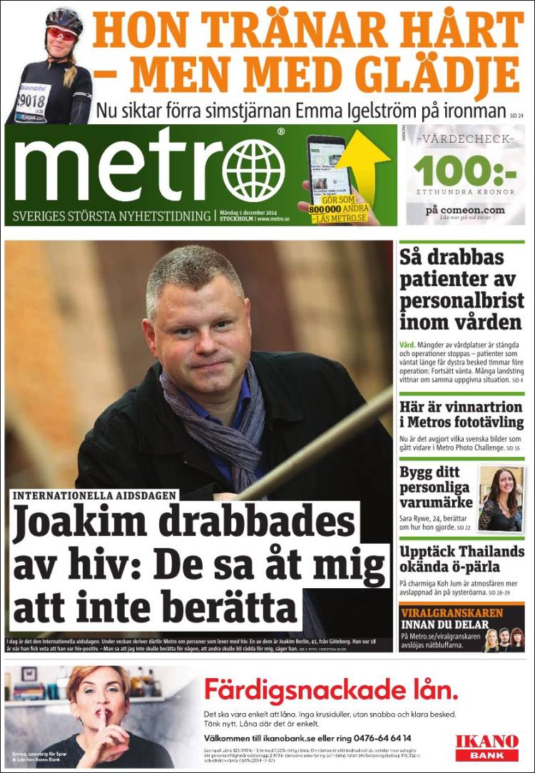 Portada de Metro (Sweden)