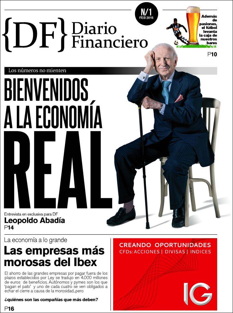 Portada de Diario Financiero (España)