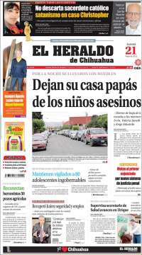 Portada de El Heraldo de Chihuahua (Mexico)