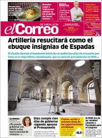 Portada de El Correo de Andalucía (Espagne)