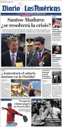 Portada de Diario Las Américas (États-Unis)