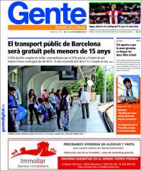 Portada de Gente en Barcelona (España)