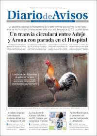 Portada de Diarios de Avisos (Spain)