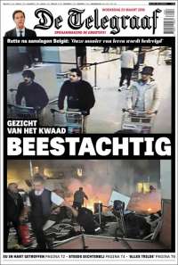 Portada de De Telegraaf (Países Bajos)