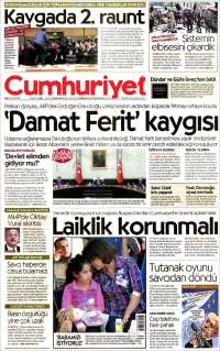 Portada de Cumhuriyet (Turkey)