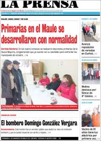 Portada de La Prensa (Chili)