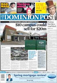 Portada de The Dominion Post (New Zealand)