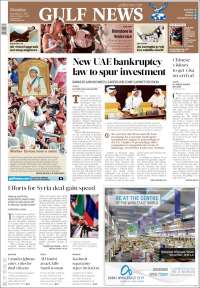 Portada de Gulf News (Asia-Pacífico)