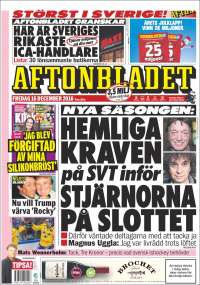 Portada de Aftonbladet (Sweden)