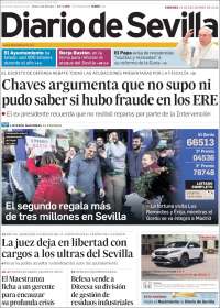 Portada de Diario de Sevilla (España)