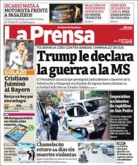 Portada de La Prensa (Honduras)