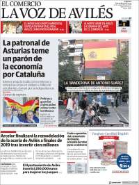 Portada de El Comercio - Avilés (Spain)