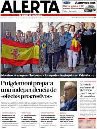 Portada de Alerta - El Diario de Cantabria (Espagne)