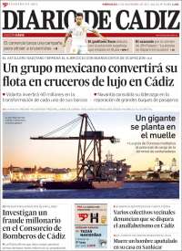 Portada de Diario de Cádiz (Espagne)