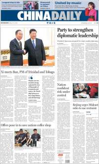 Portada de China Daily (China)