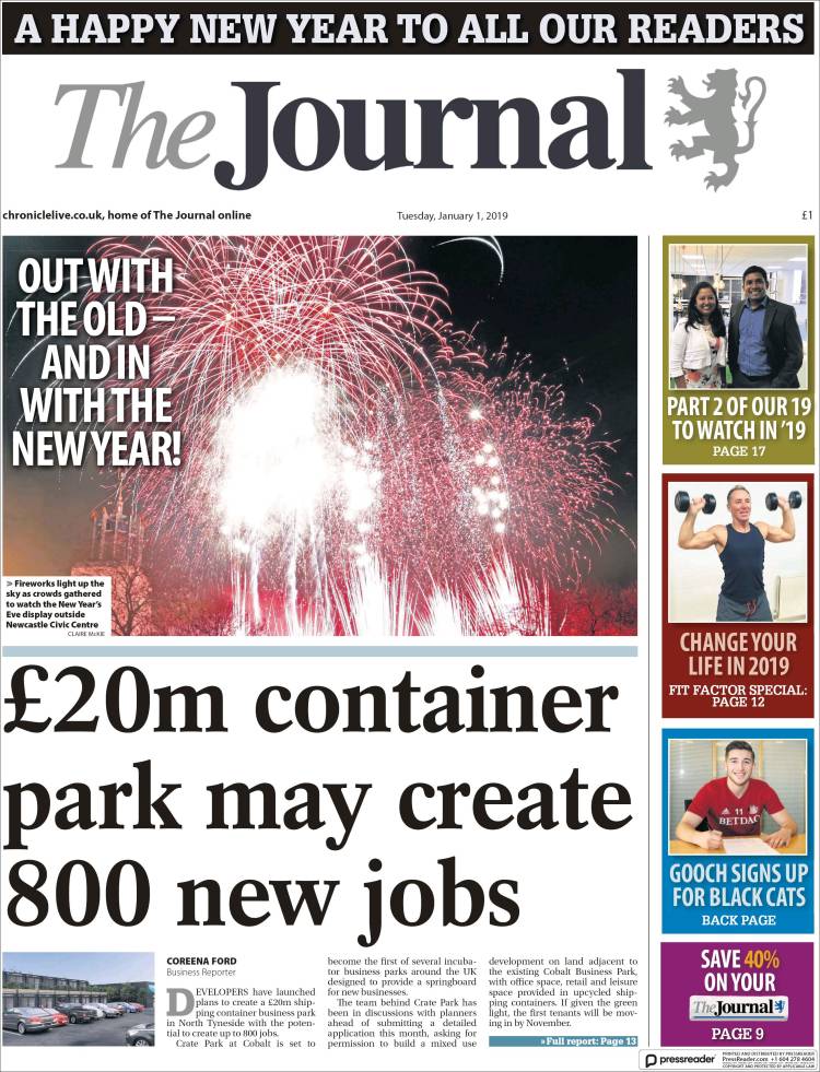 Portada de The Journal (Reino Unido)